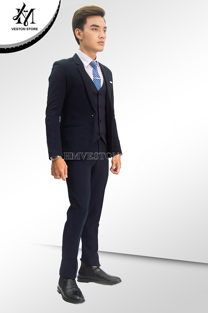 Combo bộ vest nam màu xanh đậm giá 1.050 (2)